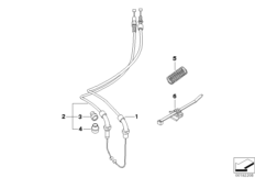 Тросовые приводы для BMW K40 K 1300 S (0508,0509) 0 (схема запасных частей)