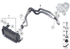Маслян.радиатор/трубопр.масл.радиатора для BMW E89 Z4 35is N54T (схема запасных частей)