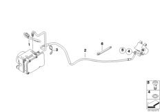 Трубопровод тормозного привода c ABS Зд для BMW K15 G 650 Xcountry 08 (0141,0151) 0 (схема запасных частей)