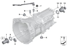 GS6-17BG/DG Уплотнения/доп.элементы для BMW E61 525i N52 (схема запасных частей)