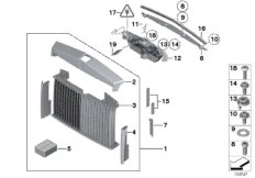 Решетка радиатора / фигура на капоте для ROLLS-ROYCE RR1 Phantom N73 (схема запасных частей)