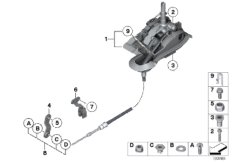 Механизм ПП стептроник АКПП для BMW E89 Z4 23i N52N (схема запасных частей)