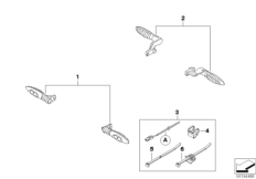 К-т доосн.светод.указателями поворотов для BMW K73 F 800 R 17 (0B54, 0B64) 0 (схема запасных частей)