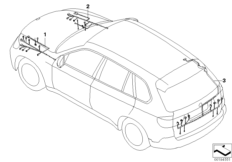 Ремонтный провод основн.жгута проводов для BMW E71 X6 30dX M57N2 (схема запасных частей)