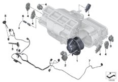 Электрические детали кондиционера для BMW E89 Z4 18i N20 (схема запасных частей)