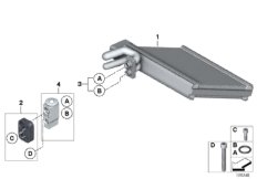 Испаритель/ предохранительный клапан для BMW E89 Z4 18i N20 (схема запасных частей)