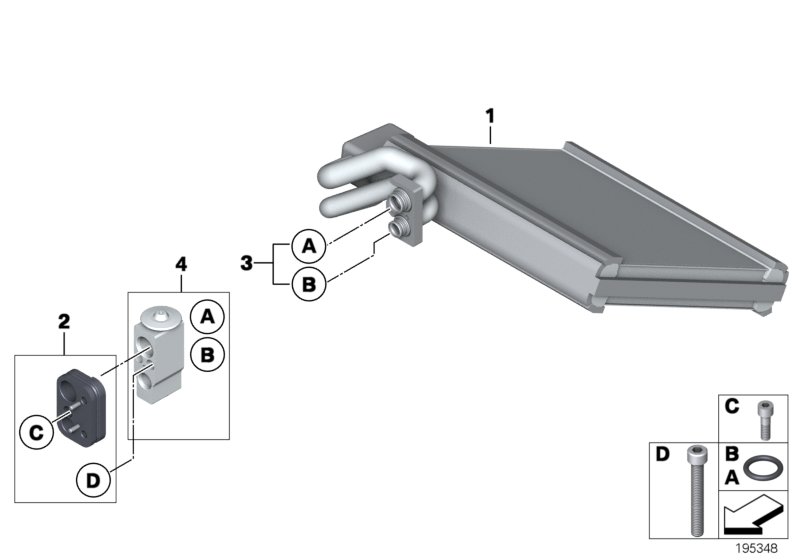 Испаритель/ предохранительный клапан для BMW E89 Z4 30i N52N (схема запчастей)