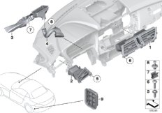 Воздуховод для BMW E89 Z4 18i N20 (схема запасных частей)