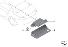 Детали телефонной антенны для BMW E89 Z4 30i N52N (схема запасных частей)