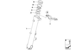 Направляющая труба для BMW K73 F 800 R (0217,0227) 0 (схема запасных частей)