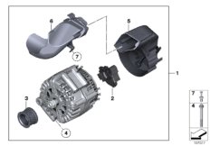 генератор для BMW RR4 Ghost EWB N74R (схема запасных частей)
