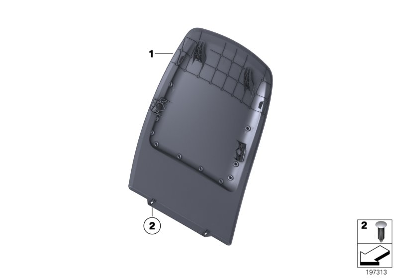 Сиденье Пд-каркас спинки/задняя панель для BMW E89 Z4 35is N54T (схема запчастей)