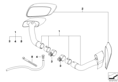 Насадка на выпуск.трубу, хром для BMW E71 X6 30dX N57 (схема запасных частей)