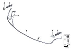 система омывателей фар для BMW RR4 Ghost N74R (схема запасных частей)