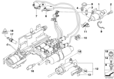 GS6S37BZ(SMG) - исп.механизмы / датчики для BMW E63 630i N52 (схема запасных частей)