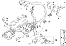 GS6S53BZ(SMG) - исп.механизмы / датчики для BMW E61 545i N62 (схема запасных частей)