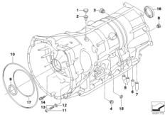 GA6HP26Z картер доп.элементы-полн.привод для BMW E92 330xd N57 (схема запасных частей)