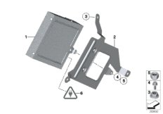 Усилитель системы HiFi/ кронштейн для BMW E84 X1 28iX N20 (схема запасных частей)