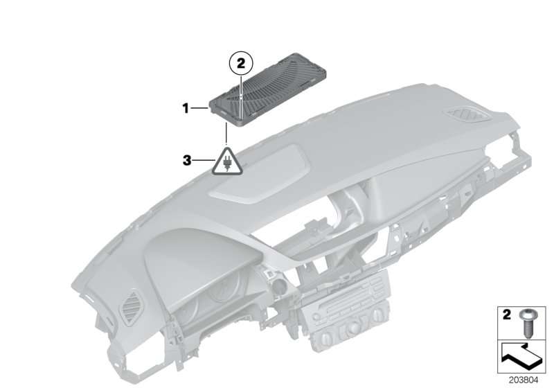 Детали Top-HiFi в панели приборов для BMW E84 X1 18dX N47 (схема запчастей)
