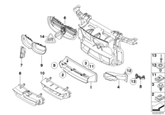 Воздуховод для BMW E81 118i N46N (схема запасных частей)
