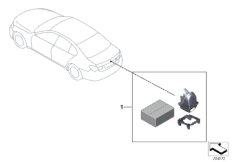Дооснащение видеокамерой заднего вида для BMW F01 740dX N57S (схема запасных частей)