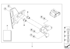 Щиток радиатора алюминий для BMW K73 F 800 R (0217,0227) 0 (схема запасных частей)