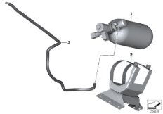Система подачи воздуха для BMW F03 750LiS N63 (схема запасных частей)