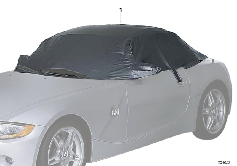 Автомобильный чехол 'Tarpaulin' для BMW E85 Z4 3.0si N52 (схема запчастей)