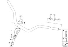 Руль/крепление для BMW K15 G 650 Xcountry 08 (0141,0151) 0 (схема запасных частей)