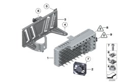 Усилитель системы Top-Hifi для BMW RR2N Drophead N73 (схема запасных частей)