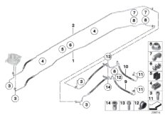 Дополнительные детали/Dynamic Drive для BMW F11N 530d N57N (схема запасных частей)
