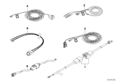Ремонтный провод НПБ для BMW E70N X5 30dX N57 (схема запасных частей)