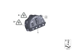 Блок управления освещением для ROLLS-ROYCE RR5 Wraith N74R (схема запасных частей)