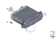 Car Infotainment Computer - Mid для BMW E71 X6 35iX N54 (схема запасных частей)