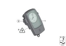 Аналоговые часы для BMW RR4 Ghost EWB N74R (схема запасных частей)