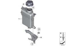 Бачок охладителя наддувочного воздуха для ROLLS-ROYCE RR4 Ghost EWB N74R (схема запасных частей)