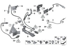 Лямбда-зонд/дополнительные элементы для BMW E87N 120i N43 (схема запасных частей)