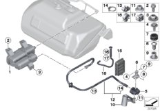 Вентил.топл.бака/фильтр с активир.углем для BMW RR3 Coupé N73 (схема запасных частей)