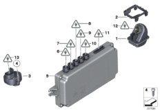 Видеокамера заднего хода для ROLLS-ROYCE RR6 Dawn N74R (схема запасных частей)