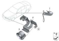 Симплексная телефонная установка для BMW F03 750LiS N63 (схема запасных частей)