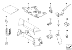 Мелкие детали для BMW E61N 530i N52N (схема запасных частей)