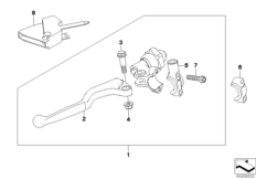 Арматура сцепления для BMW K16 G 450 X (0145) 0 (схема запасных частей)