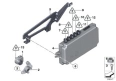 Камера бокового обзора для BMW RR5 Wraith N74R (схема запасных частей)