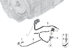 GA7AHSCD, датчики / жгуты проводов для BMW E72 Hybrid X6 N63 (схема запасных частей)