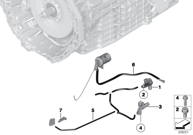 GA7AHSCD, датчики / жгуты проводов для BMW E72 Hybrid X6 N63 (схема запчастей)