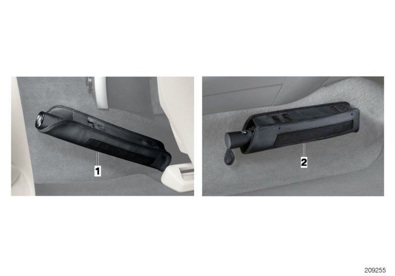 Футляр для зонта вместе с зонтом для BMW E52 Z8 S62 (схема запчастей)