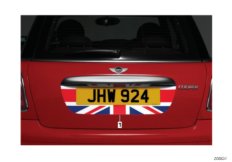 Rear number plate decals для BMW R56 One D W16 (схема запасных частей)