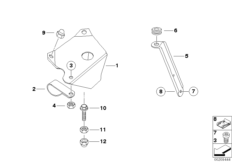 Детали антенны Groundplane для BMW K26 R 900 RT 05 SF (0367,0387) 0 (схема запасных частей)