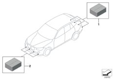 Комплект дооснащения PDC для BMW E84 X1 20iX N20 (схема запасных частей)