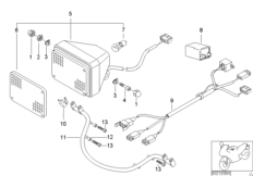 Проблесковые фонари для BMW R13 F 650 GS 04 (0175,0185) 0 (схема запасных частей)